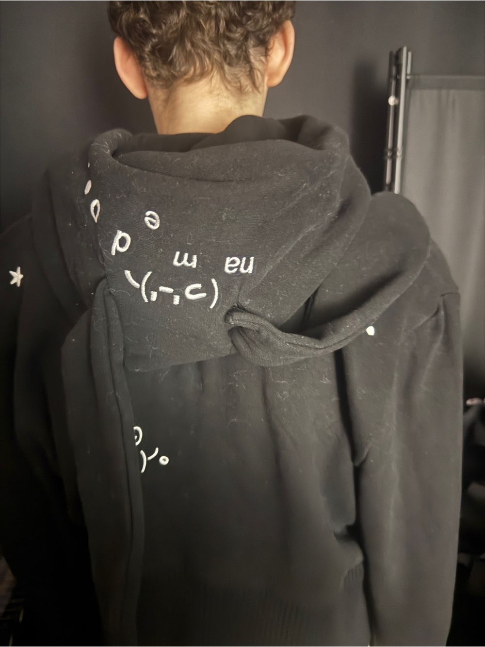 Named Collective MALFUNCTION BUNNY FITTED HOODIE BLACK (DETACHABLE EARS)